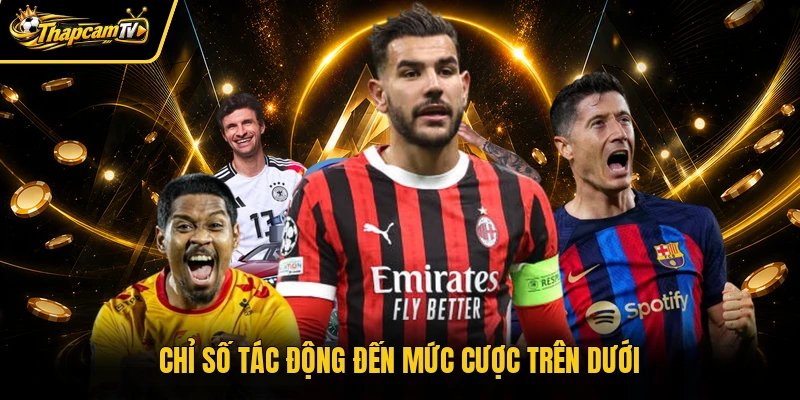 Chỉ số tác động đến mức cược trên dưới