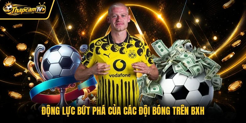 Động lực bứt phá của các đội bóng trên BXH